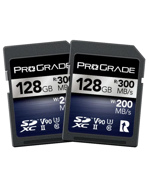 ProGrade Digital SDXC UHS-II V90 128GB Iridium 2pack