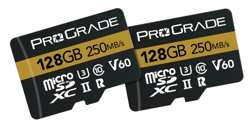 ProGrade Digital microSDXC UHS-II V60 128GB Gold 2pack