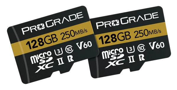 ProGrade Digital microSDXC UHS-II V60 128GB Gold 2pack